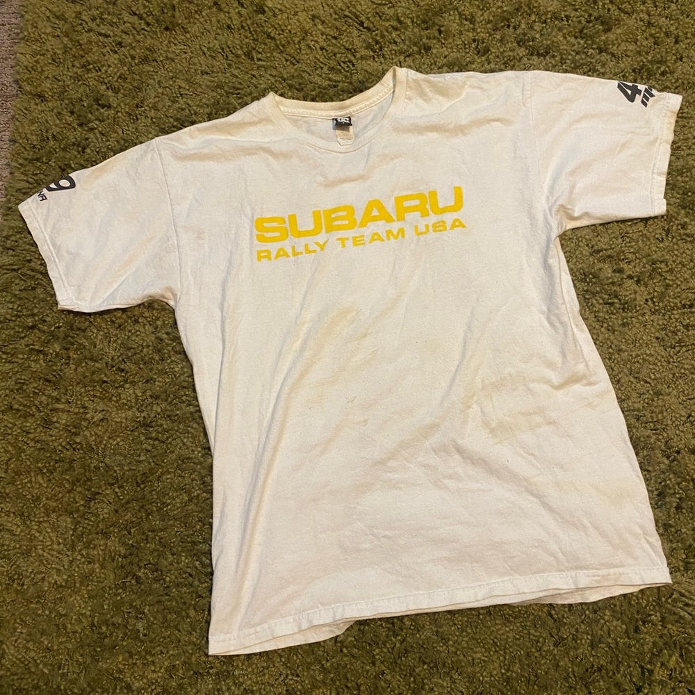 Vintage Subaru Rally USA DC tshirt in White